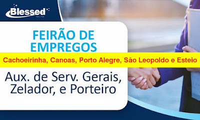 Feirão de Empregos com vagas para Zelador, Serviços Gerais e Porteiro em Porto Alegre e região metropolitana