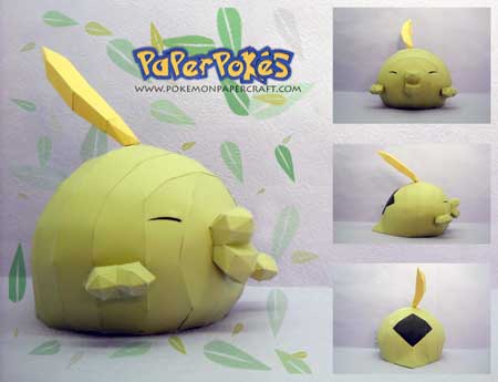 Pokemon Gulpin Papercraft