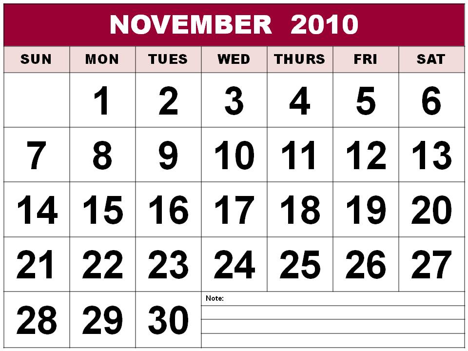 printable november 2010 calendar. Calendar printable diesel den