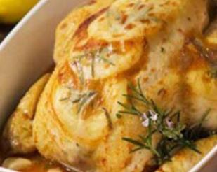 poulet au citron et au thym