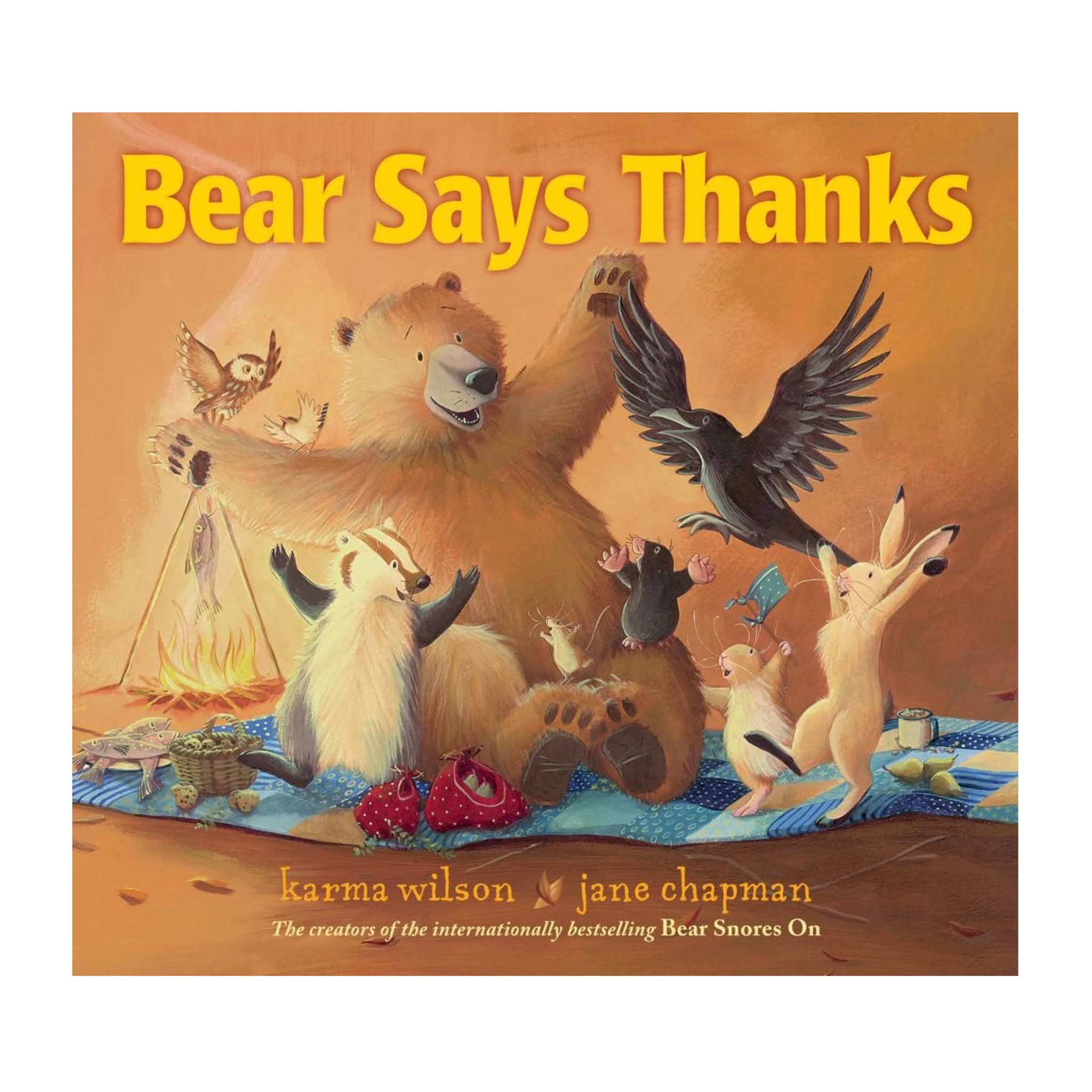 Kids Thanksgiving Book: Bear Says Thanks