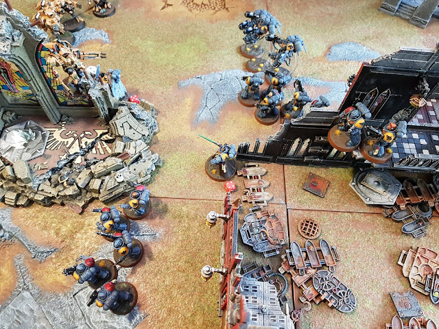 Warhammer 40k battle report - Maelstrom of War - Cleanse and Capture - 1500 points - T'au vs Space Wolves