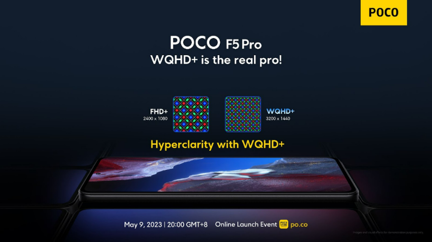 POCO F5 Pro WQHD+ Screen, POCO F5 Pro