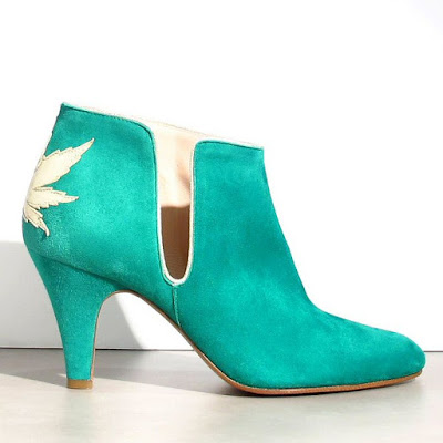 soldes Patricia Blanchet boots daim vert