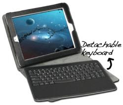 GreatShield 2!GO Detachable Wireless Bluetooth Keyboard Leather Case