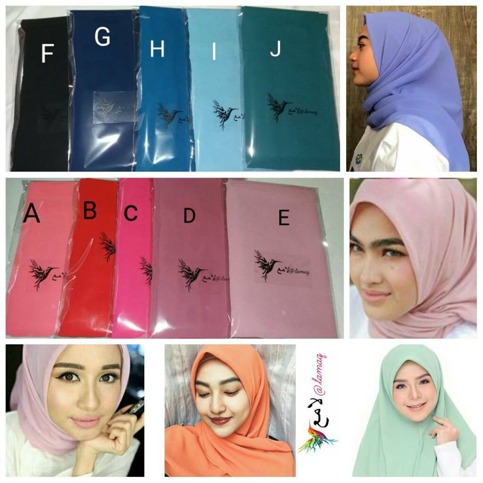  Warisan Qaseh Ederra Tudung Chiffon Bawal Yaslam