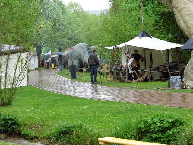 Blacksmith at the Renaissance fair at the Gartenschau in Kaiserslautern