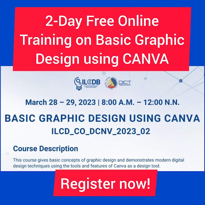 2- Day Basic Graphic Design using Canva | Online Training March 28-29 Tegister here! 