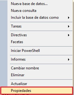 configurar una base de datos