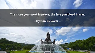 Quote of the Day : Striving for Peace - Hyman Rickover -