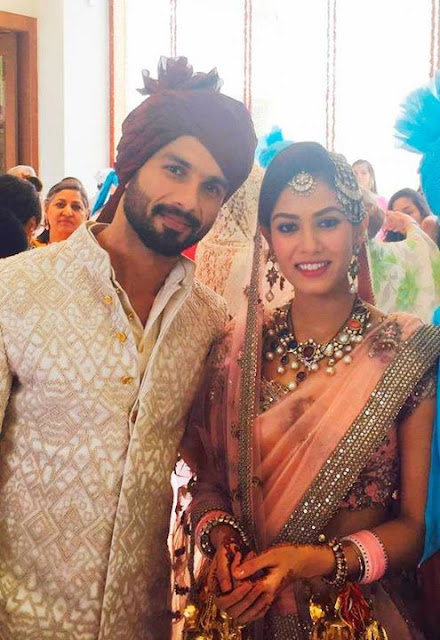  Shahid Kapoor with Mira Rajput Wedding Pictures