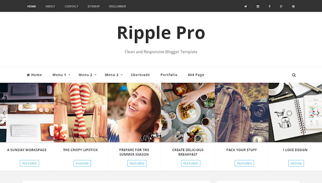 Ripple Pro Blogger Teması