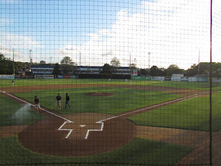 Home plate to center field, Holloway Field