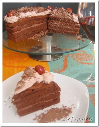 Torta con crema di ricotta 8