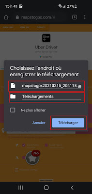 Télécharger le fichier gpx