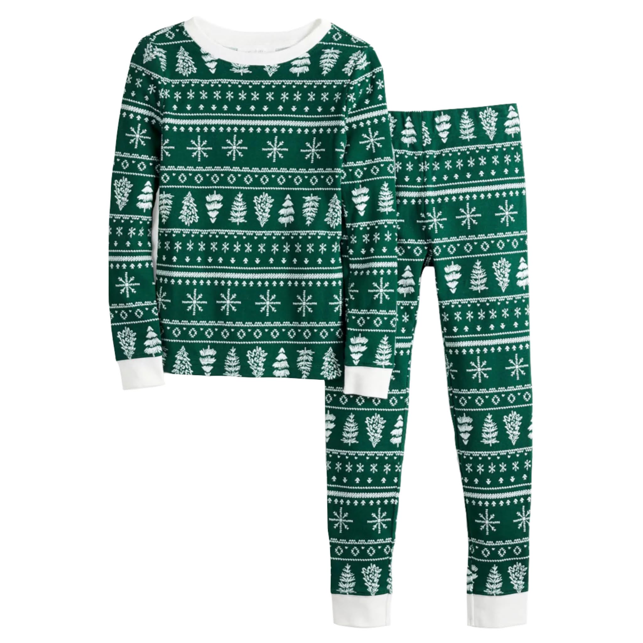 Kids Tree & Snowflake Holiday Pajamas from LC Jammies