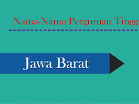 Daftar Perguruan Tinggi Negeri/Swasta di Jawa Barat