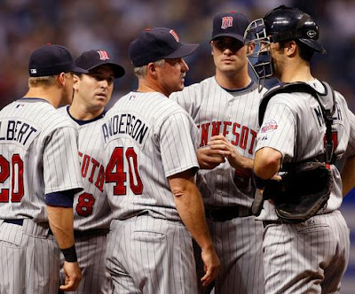 Minnesota Twins Roster on the pitcher's mound