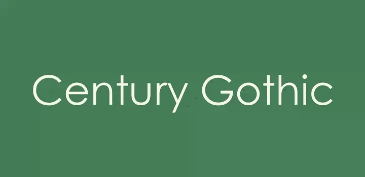 century gothic top fonts for microsoft excel users on canva