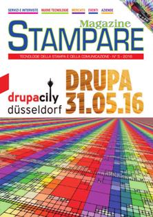 Stampare. Tecnologie della stampa e della comunicazione 2016-05 - 15 Maggio 2016 | TRUE PDF | Mensile | Stampa | Professionisti | Tecnologia | Impianti
Stampare è una rivista mensile nazionale, fondata nel 1980, dedicata alle tecnologie delle arti grafiche e della comunicazione.
Raggiunge ogni mese aziende del settore grafico: tipografie, fustellifici, centri strampa offset e digitale, editoria elettronica, litigrafie, fotocomposizioni, fotolito, legatorie, etichettifici, cartotecniche e serigrafie, editori e case editrici, produttori di materie prime per l'industria grafica.
La rivista tratta le tecniche di pre e dopo stampa, stampa offset, digitale, serigrafica, tampografica per impressione su carta, cartoncino e tessuto.
Il tutto corredato di servizi e interviste che spaziano tra nuove tecnologie, attualità, macchinari, materiali e servizi nel mondo grafico, fiere, inserzioni e pubblicità. Tutto quello che serve per un costante aggiornamento in un settore in conyinua espansione.