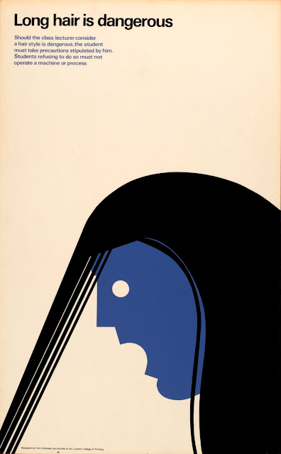 Safety poster by Tom Eckersley. Exhibited at London College of Communication