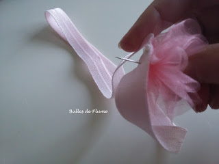 Bulles de Plume - DIY Bandeau fleurs organza