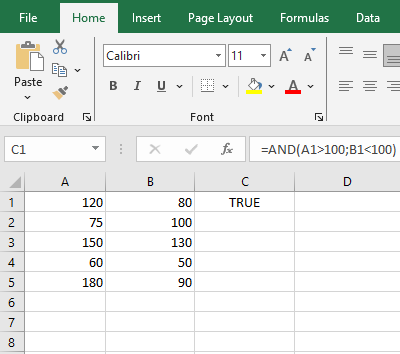 Cara Memasukkan Fungsi AND di Microsoft Excel