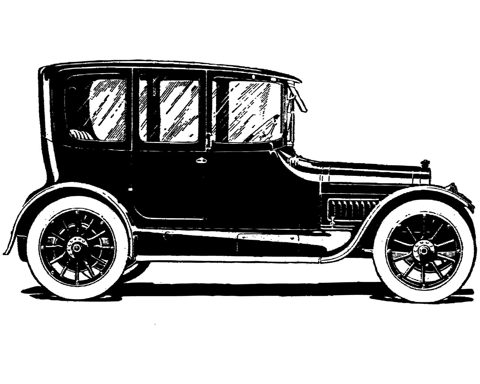 Free vintage clip art images: Vintage cars and coaches clip art