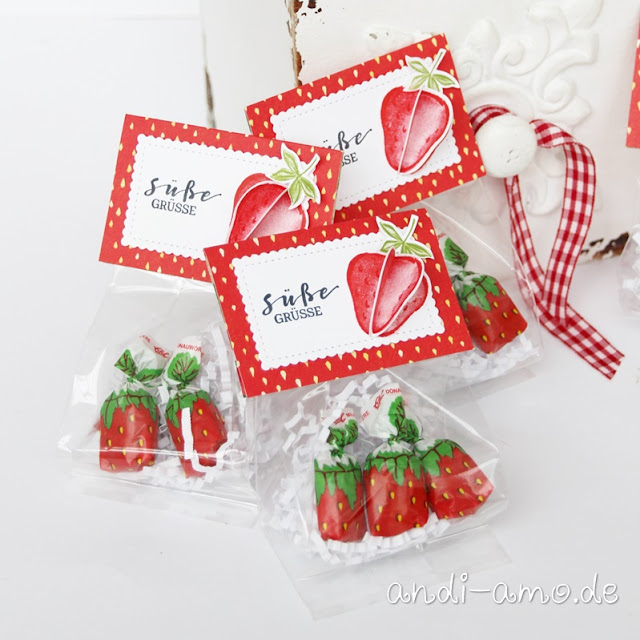 Schnelle Goodies mit Erdbeerdeko DIY