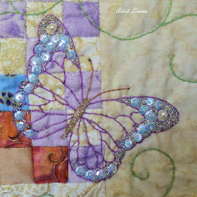 detail of quilt 'Magical World'