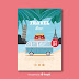 Poster untuk rekreasi jasa travel tema flat desain