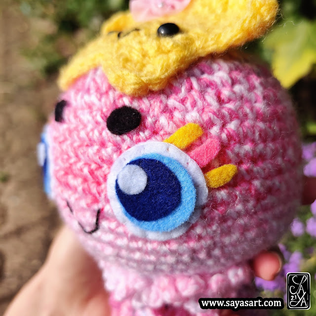 Amigurumi peluche - Hana la méduse - Unique piece - crochet plush jellyfish pastel rainbow starfish étoile de mer sea cute mignon kawaii Saya's Art