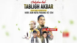 Hari Jadi Kota Padang ke-354 Bakal di Isi Tabligh Akbar Ustaz Adi Hidayat