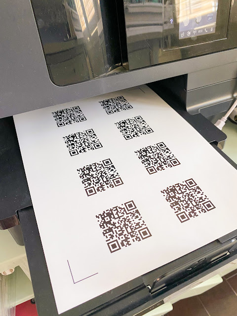 print and cut, stickers, qr code, sticker paper, online labels sticker paper