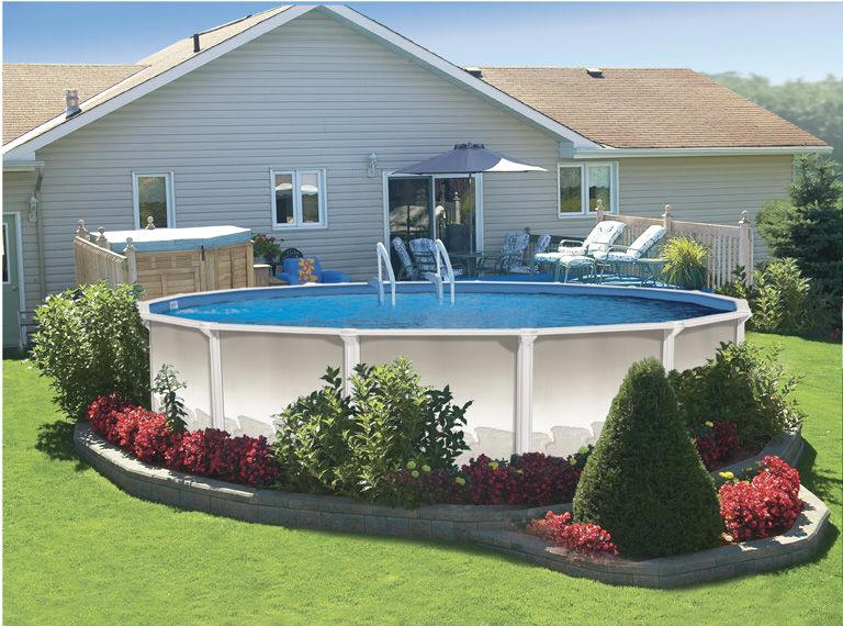 Landscaping Around Above Ground Pools - Pool Design Ideas Pictures