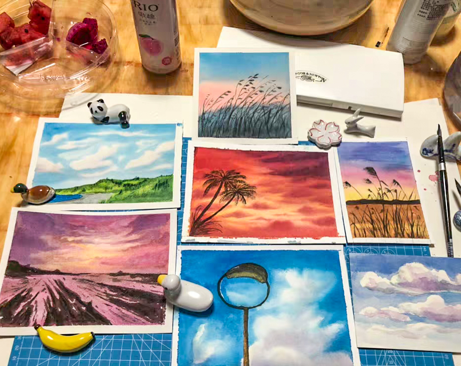 36Watercolor landscape ideas, 6skill tips, come to see my tips