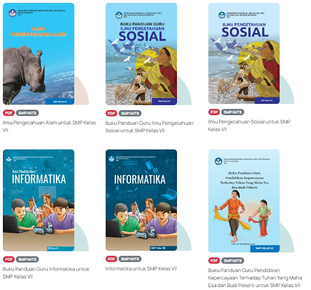 Link Download Seluruh Buku Guru dan Buku Siswa PDF Kelas 7 SMP MTS Kurikulum Merdeka, Ada Buku Informat