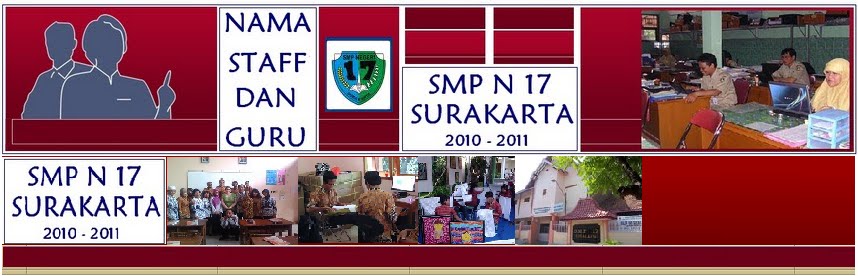 NAMA  STAF  DAN PENGAJAR  SMP N 17 SURAKARTA