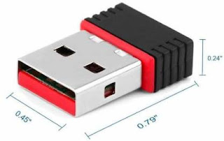 Mercury N300B Universal WiFi USB Mini Adapter for Pc Desktop Laptop (GE-100)