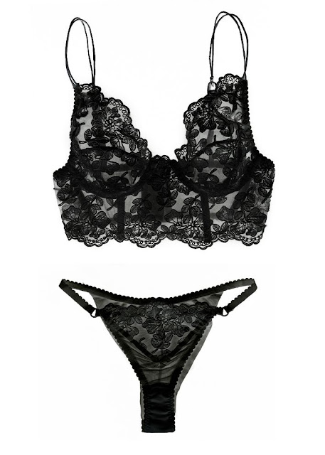 lingerie dentelle noir Marianna Giordana