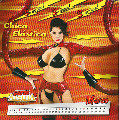 March Adelita Bar Super Hero Babe Chica Elastica