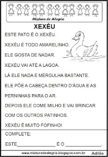 Pequenos textos para alfabetização 1º ano