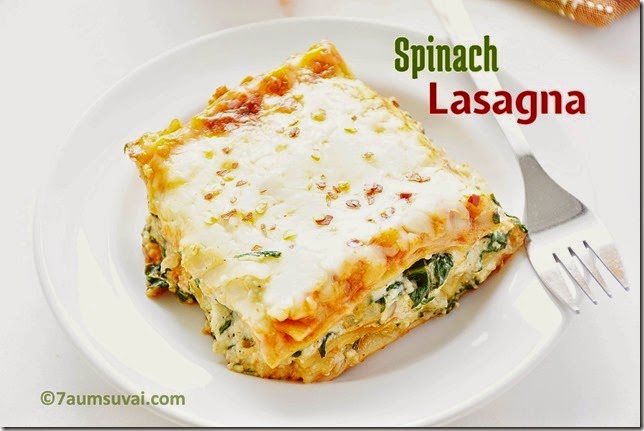 Spinach lasagna / lasagne