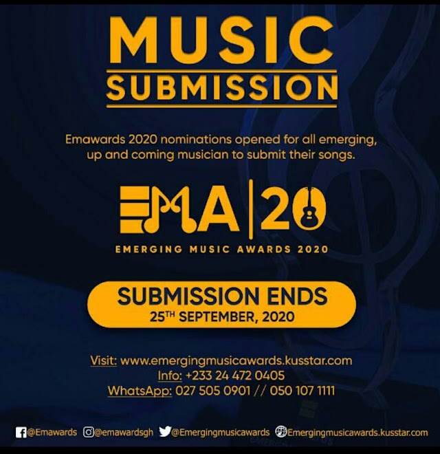 Nominations Opened for EMERGING MUSIC AWARDS 2020