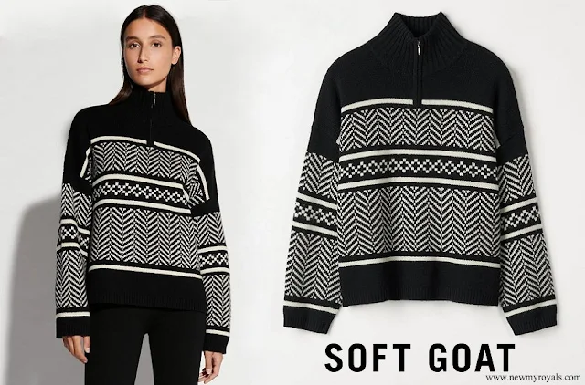 Crown Princess Victoria wore Soft Goat Ski Fair Isle Sweater