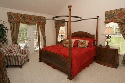 Red Romantic Bedroom