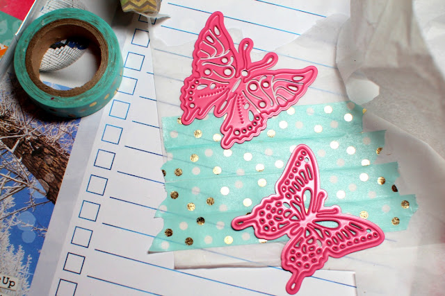 Washi Tape Tutorial by Ilene Tell Using BoBunny Calendar Girl