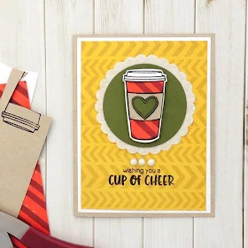 Sunny Studio Stamps: Mug Hugs Coffee Card Card by Creations Galore