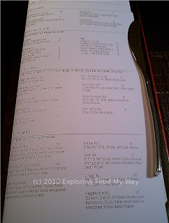 Table 45's Menu Page 2