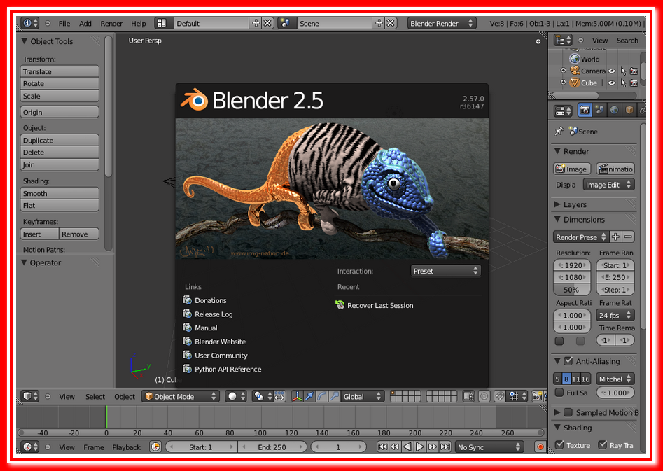 Blender 3d - Interface